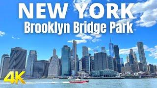 【4K】NEW YORK - Brooklyn Bridge Park and Dumbo Tour, Brooklyn NYC, USA
