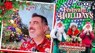 Unforgettable Day at EPCOT's Festival of the Holidays 2024 | Cookies, Savory Food & Josh Gad