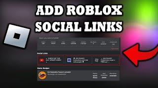 How To Add Social Links On Roblox Profile 2024