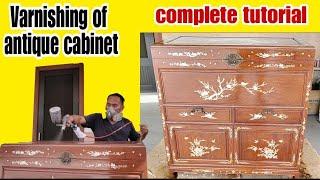 How to varnish antique vintage cabinet | Best varnish/paints ideas & techniques