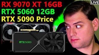 Nvidia RTX 5060 12GB Leak, 5090 Price, AMD RX 9070 XT Release Date, Intel B580 | December Loose Ends