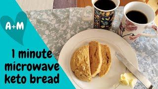 1 minute microwave keto bread