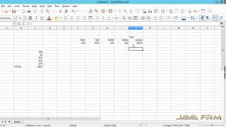 LibreOffice Calc Tutorial - sum Function | LibreOffice 6 Calc