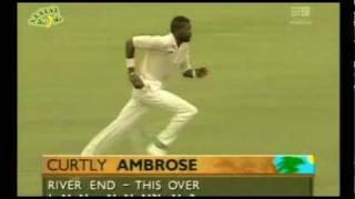 Curty Ambrose bowls a 17 ball over