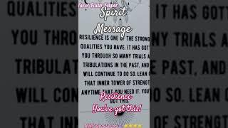 SPIRIT MESSAGE, RESILIENCE YOU'VE GOT THIS! #tarotreading #tarot #angeloracle #tarotreading #love