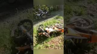 If you can hop a log you can hop a ditch..  #enduro #fail #offroad  #fyp