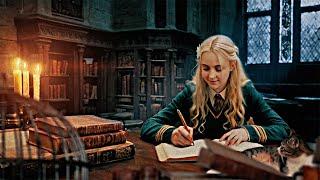 ˖° Study with Luna Lovegood ˖° Writting, page flipping, Cat purring  Hogwarts Ambience & Music