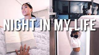 NIGHT IN MY LIFE: My Routine, How I Prep For The Next Day, Doing Chores, Working Out + Skincare!