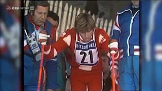 Alpine ski 1974 WC Kitzbuhel, Hansi Hinterseer, Slalom