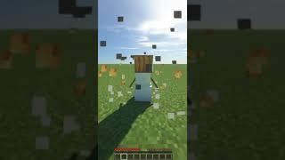 HOW TO BUILD A SNOW GOLEM IN MINECRAFT #shorts