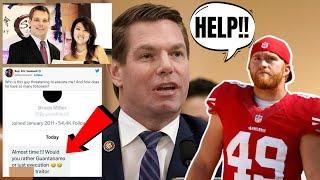 Ex NFL Player Bruce Miller ALLEGEDLY "THREATENED" Democrat Eric Swalwell?! Called Police?!