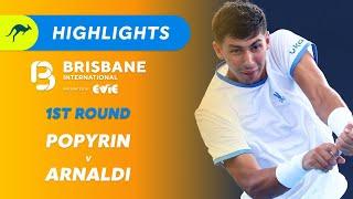 Alexei Popyrin v Matteo Arnaldi - Brisbane International Highlights | Wide World of Sports