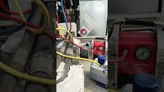Aaj ham aaye hai Mitsubishi electric vrf ka vaccum karne #mitsubishielectric #vrfsystemveral