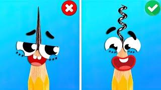 Buenos Doodles VS Doodles Traviesos || ¡Fallas hilarantes!