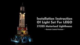 Installation Instruction Of Light Set For LEGO 21335 Motorised Lighthouse.