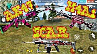 M4A1 VS SCAR VS AK47 | WHICH IS BEST? Fully Explained - Free Fire Battlegrounds