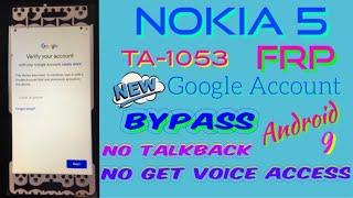 NOKIA 5 (TA-1053) FRP Bypass Andoid 9 without PC Easy Method