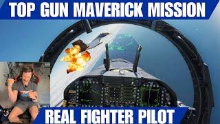 Actual Fighter Pilot F-18 Top Gun Maverick Mission | DCS