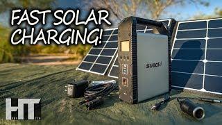 FAST CHARGING Pure Sine MPPT Solar GENERATOR! SUAOKI S200 200wh Portable Power Station Review