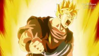 Future Warrior in Black Future (Gohan) vs.  Xeno Trunks (Super Saiyan God)