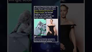 In Game of Thrones, Emilia Clarke was originally supposed to ride a green mechanical bull for the