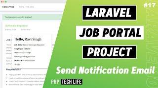 Laravel 10 Job Portal Project | #17  Send Job Notification Email | PHP Tech Life Hindi