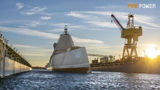 El primer Zumwalt equipado para misiles hipersónicos vuelve al agua