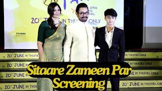 Sitaare Zameen Par Screening: Amir Khan with GF Gauri and Son Azad, many Stars at Screening