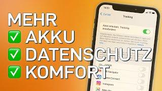  15 iPhone-Einstellungen für mehr Akkulaufzeit, Datenschutz & Komfort!