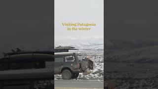 Driving through Patagonia in the winter #argentinatravel #patagoniaargentina #overland #landcruiser