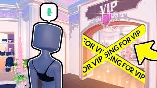 Dress To Impress But You SING for FREE VIP! DTI on Roblox