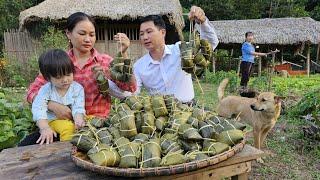 My Husband & I Cooked Banh Chung With My Husband's Lover Goes to market sell - Ly Phuc An