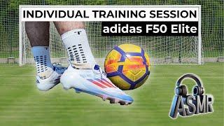 Individual Soccer Training Session In Adidas F50 Elite