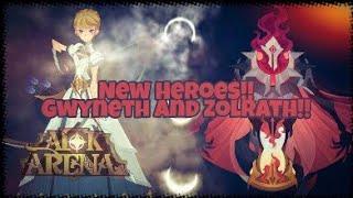 AFK Arena | Zolrath the OP and Gwyneth ~ New Heroes | Signature Items - First look!!