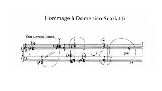 György Kurtág - Hommage à Domenico Scarlatti (from Játékok, Book 3) [Score Video]