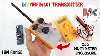 DIY NRF24L01 TRANSMITTER WITH OLD MULTIMETER ENCLOSURE||JOYSTICK REMOTE FOR RC CAR, ROBOT||HOMEMADE