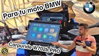 La mejor PANTALLA Android/Carplay para tu moto BMW/ CARPURIDE W702B PRO/ TOP DRIVERS