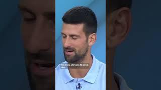 Novak Djokovic looks to his daughter for support on the court 