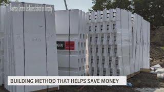 Habitat for Humanity using a new building material on one home