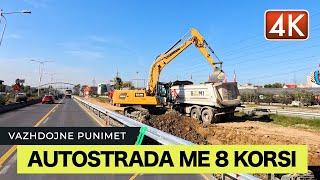 AUTOSTRADA ME 8 KORSI, VAZHDOJNË PUNIMET PËR ZGJERIMIN, 27 TETOR 2024