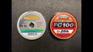 FC100 Fluorocarbon vs. Maxima Monofilament (Underwater Abrasion Tests)