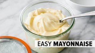 HOW TO MAKE MAYONNAISE | easy mayo recipe with stick blender