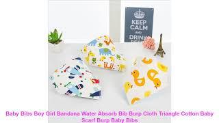 Baby Bibs Boy Girl Bandana Water Absorb Bib Burp Cloth Triangle Cotton Baby Scarf Burp Baby Bibs