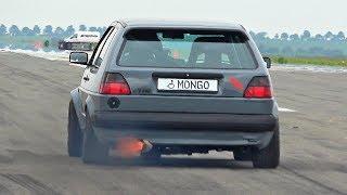 800HP VW Golf MK2 VR6 Turbo Acceleration Sound