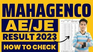 mahagenco result 2023 | how to check mahagenco result 2023