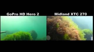 Gopro HD hero 2 vs Midland XTC 270 Su altı (Underwater)