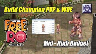 Tutorial Build Equip Pre Renewal HIGH Champion Asura Strike Type PvP and WoE - Free Ragnarok Online