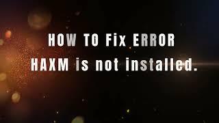 How to Fix Intel HAXM Not Installed Error in Android Studio | Accelerate AVD Performance with HAXM