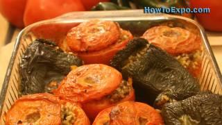 Greek Stuffed Tomatoes (Best Baked Stuffed Tomatoes Recipe)