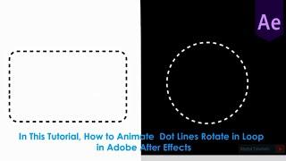 How to Animate Dot lines in Loop | After Effects CC Tutorial